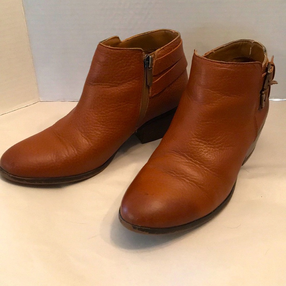 Sam Edelman Tan Booties Sz 7M leather Upper